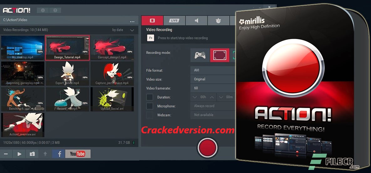 action recording software crack